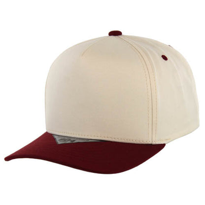 Kamel 804 5 Panel High Crown Slight Curve Trucker Snapback Cap