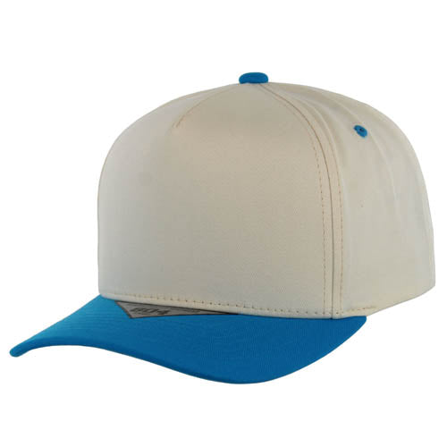 Kamel 804 5 Panel High Crown Slight Curve Trucker Snapback Cap