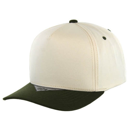 Kamel 804 5 Panel High Crown Slight Curve Trucker Snapback Cap