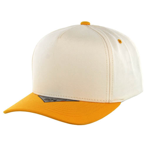 Kamel 804 5 Panel High Crown Slight Curve Trucker Snapback Cap