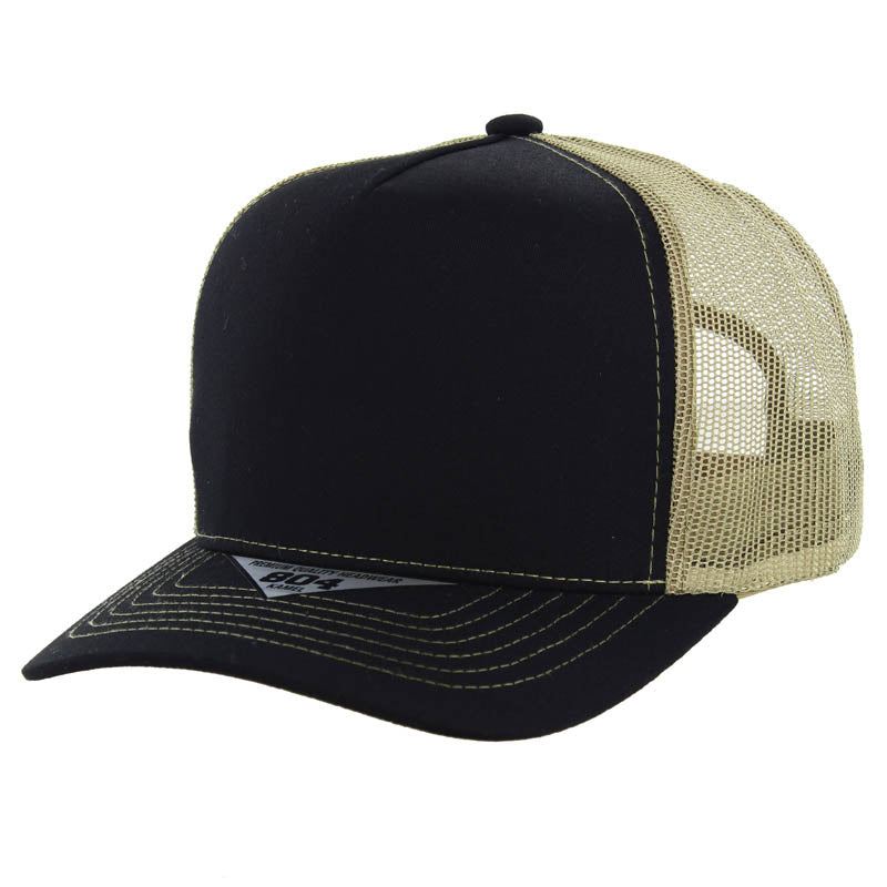 Kamel 804 5 Panel Mesh High Crown Slight Curve Trucker Adjustable Snapback