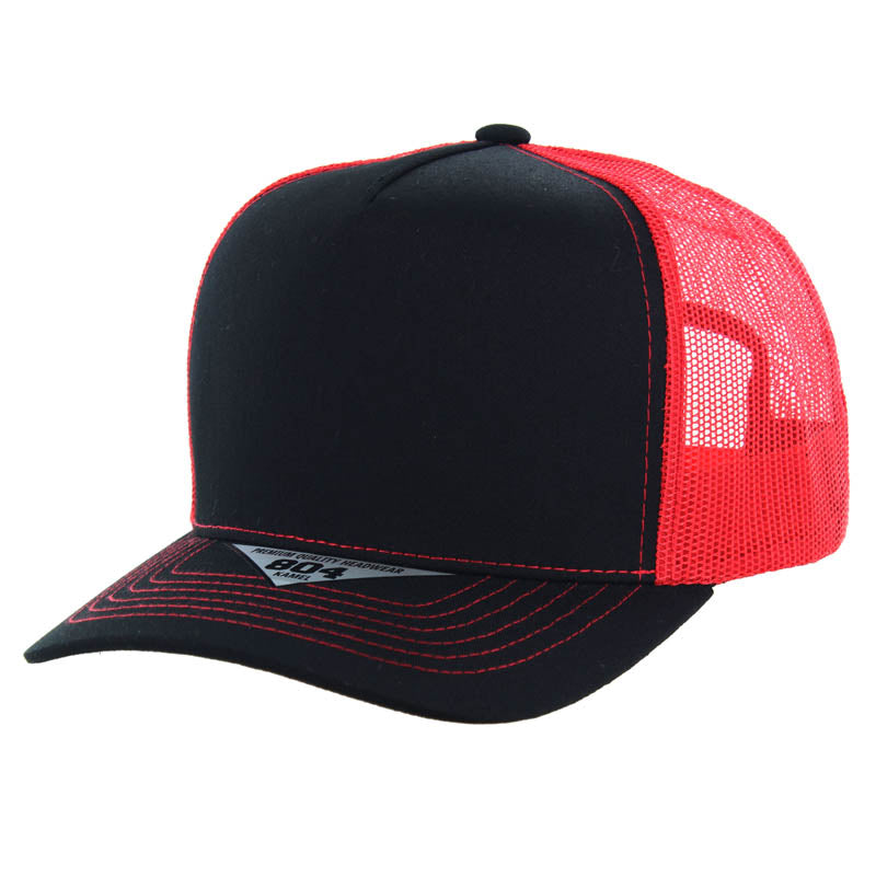 Kamel 804 5 Panel Mesh High Crown Slight Curve Trucker Adjustable Snapback