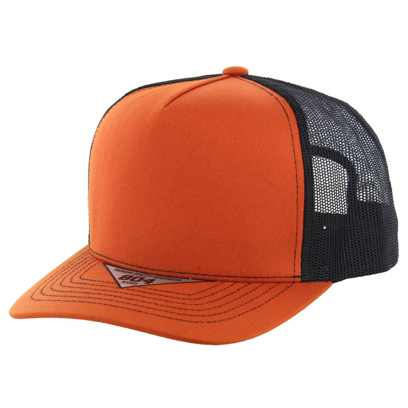 Kamel 804 5 Panel Mesh High Crown Slight Curve Trucker Adjustable Snapback