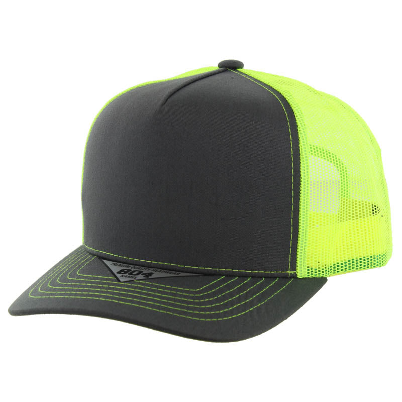 Kamel 804 5 Panel Mesh High Crown Slight Curve Trucker Adjustable Snapback