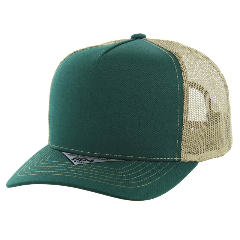 Kamel 804 5 Panel Mesh High Crown Slight Curve Trucker Adjustable Snapback