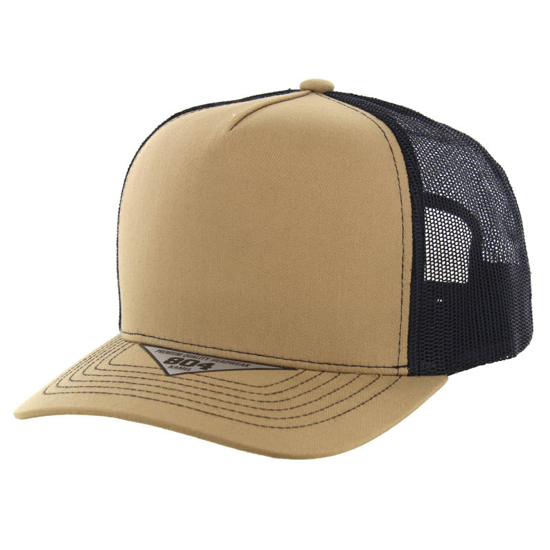 Kamel 804 5 Panel Mesh High Crown Slight Curve Trucker Adjustable Snapback