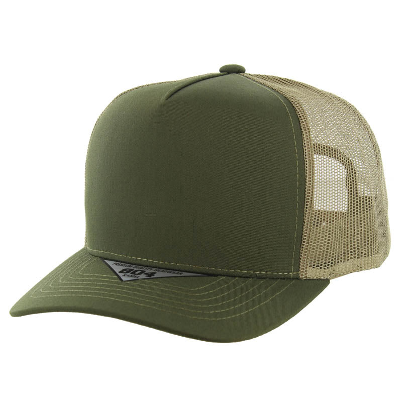 Kamel 804 5 Panel Mesh High Crown Slight Curve Trucker Adjustable Snapback