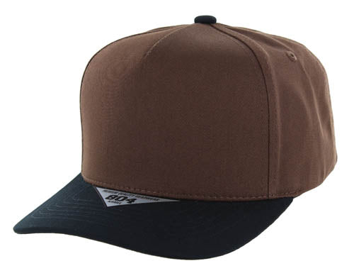 Kamel 804 5 Panel High Crown Slight Curve Trucker Snapback Cap