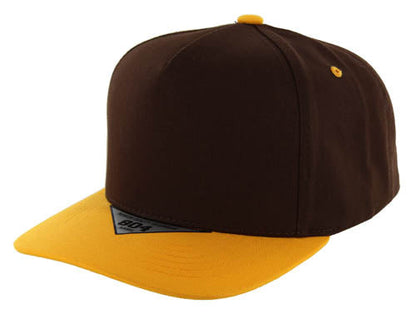 Kamel 804 5 Panel High Crown Slight Curve Trucker Snapback Cap