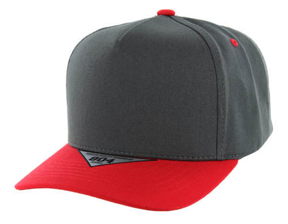 Kamel 804 5 Panel High Crown Slight Curve Trucker Snapback Cap