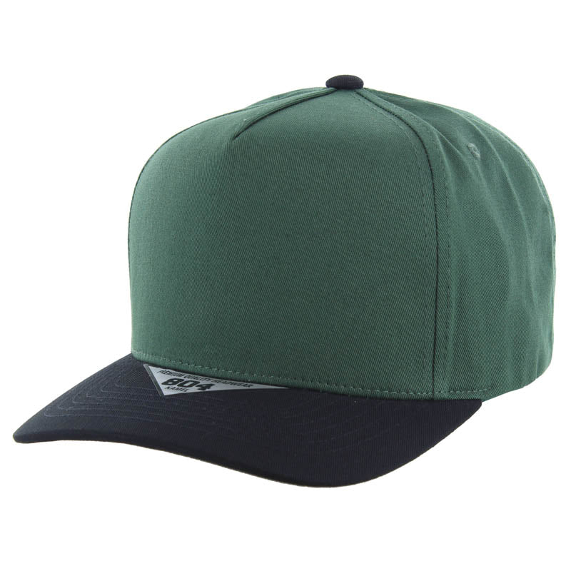 Kamel 804 5 Panel High Crown Slight Curve Trucker Snapback Cap