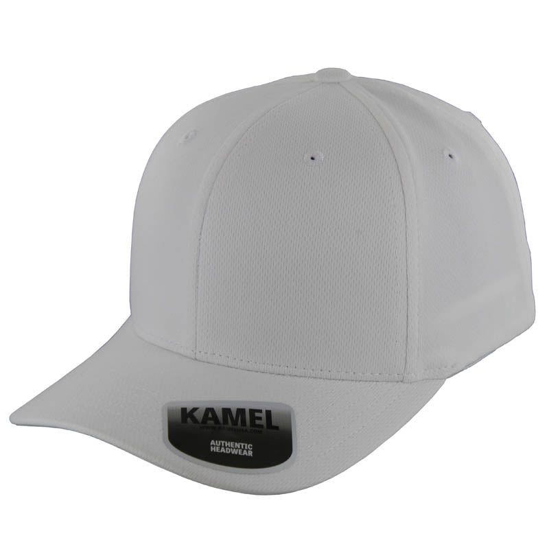 Kamel Premium Flex Poly Knit Cap – Mid Profile, Slight Curve Visor