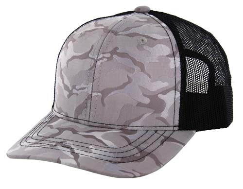 Youth Kids Kamel 815 Snapback Mesh Trucker Cap Slight Curve Hat