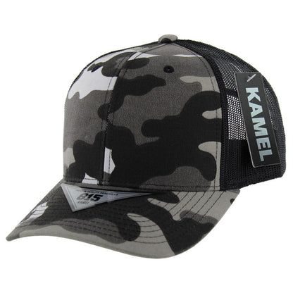 Kamel 815 Snapback Mesh Trucker Cap – Slight Curve Hat