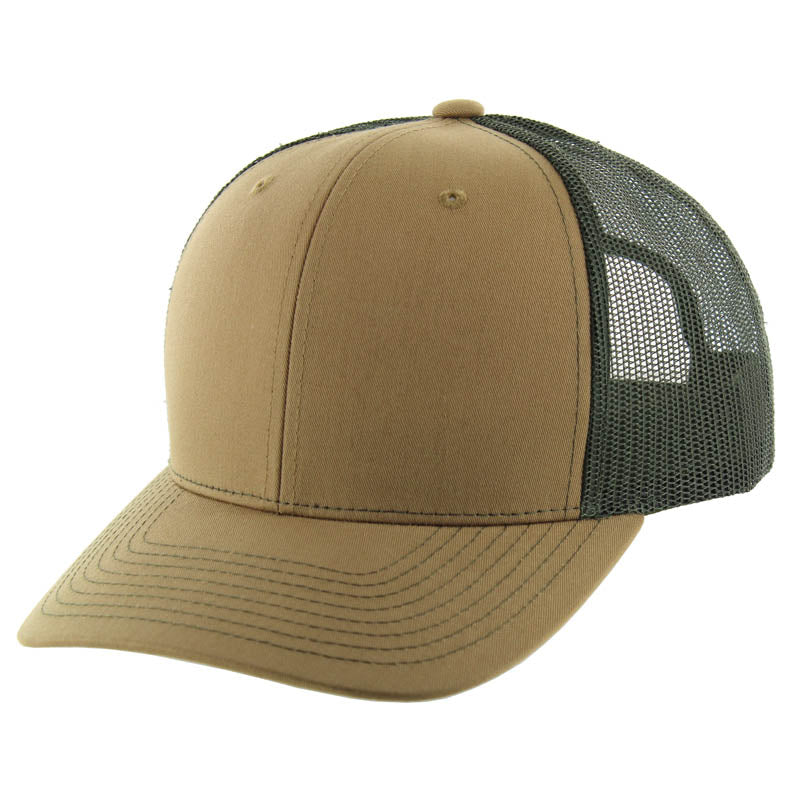 Kamel 815 Snapback Mesh Trucker Cap – Slight Curve Hat