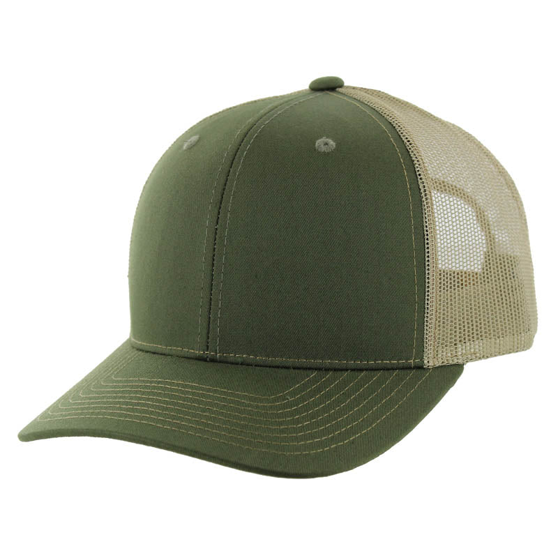 Kamel 815 Snapback Mesh Trucker Cap – Slight Curve Hat