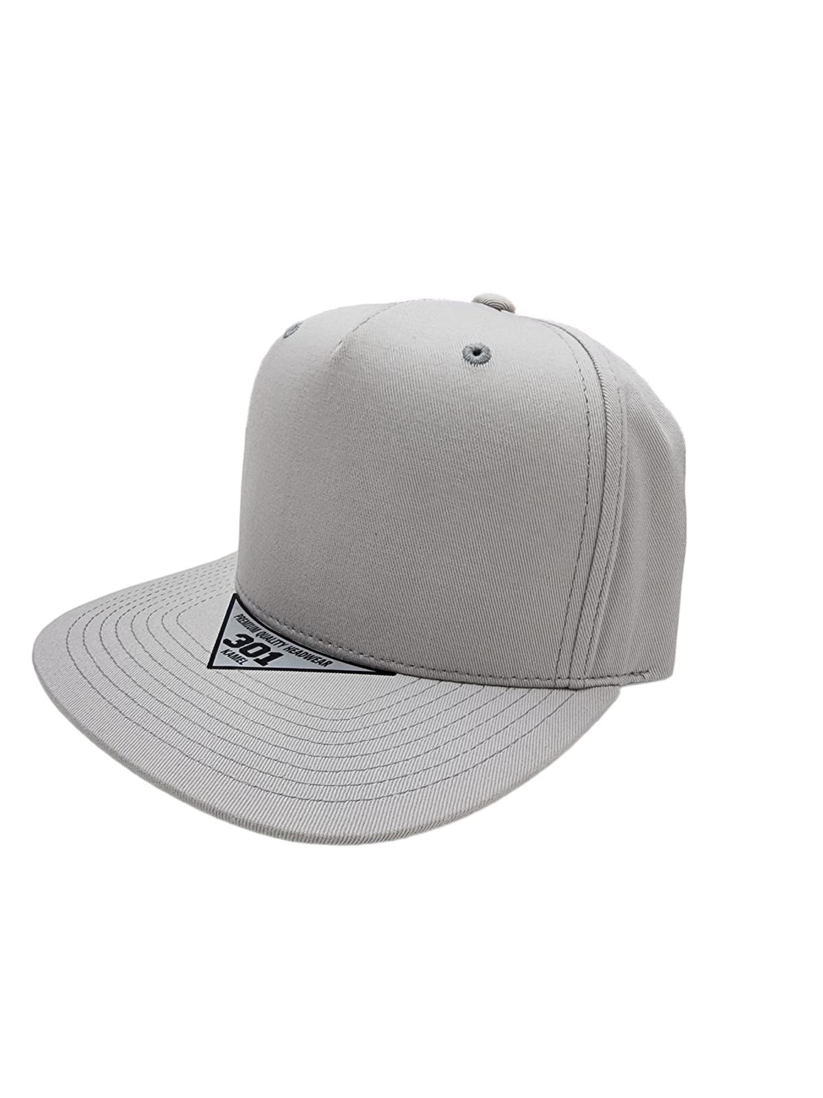 Kamel 301 – Solid 5 Panel Snapback Cap-Noveltiesmart.com