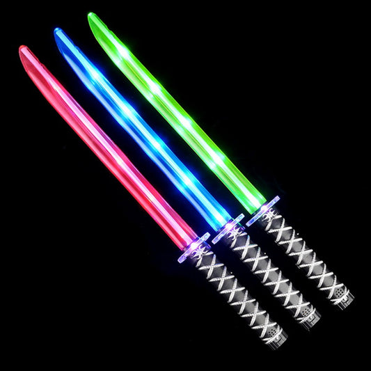 Light-Up Ninja Sword with Sound – 26 Inch  (Sold By 19 PCS)