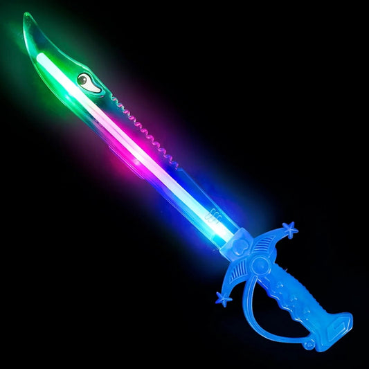 Light-Up Shark Sword – 15 Inches – Wholesale for Kids  (Sold By 60 PCS)