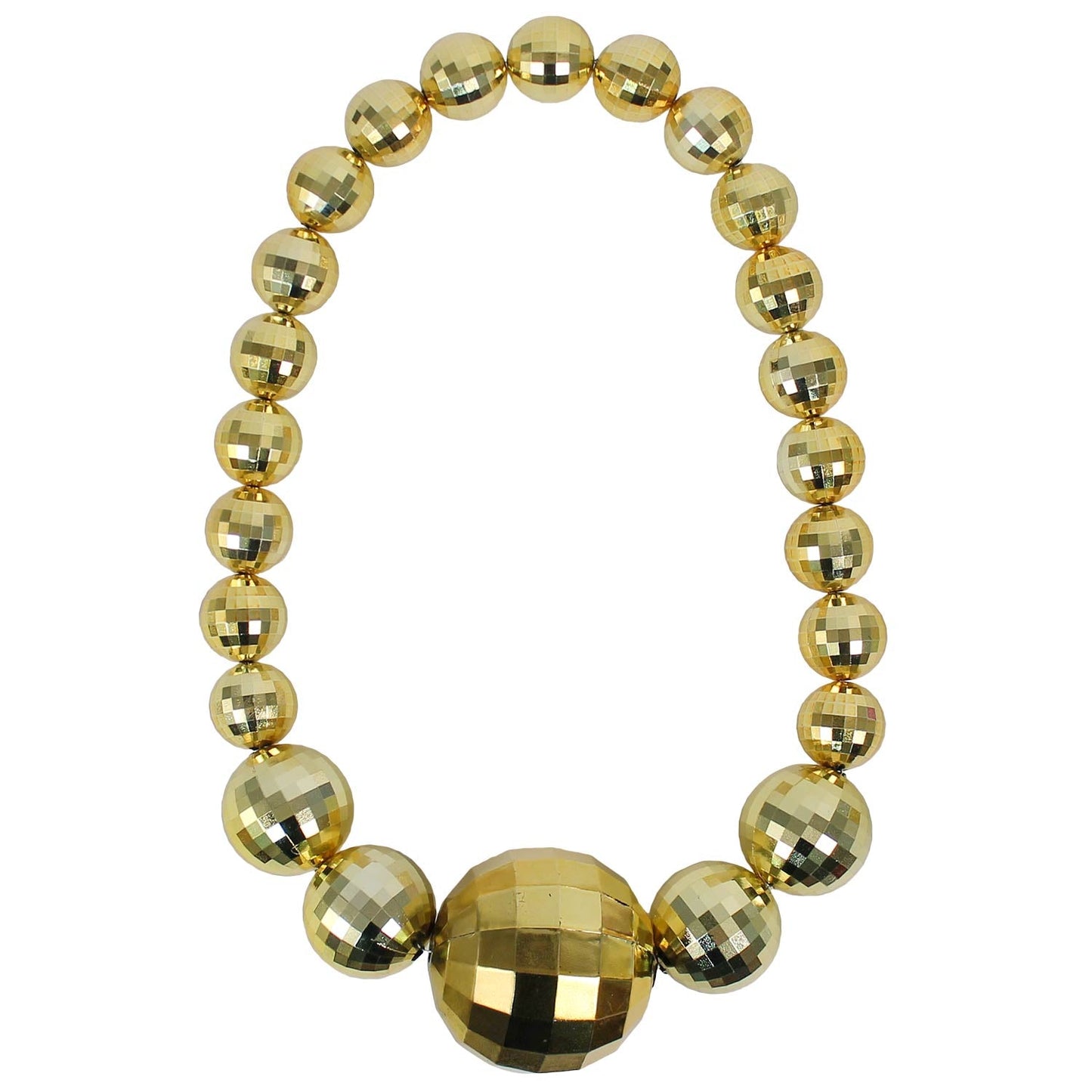 Jumbo Bead 40-100mm Gold Globes 36"