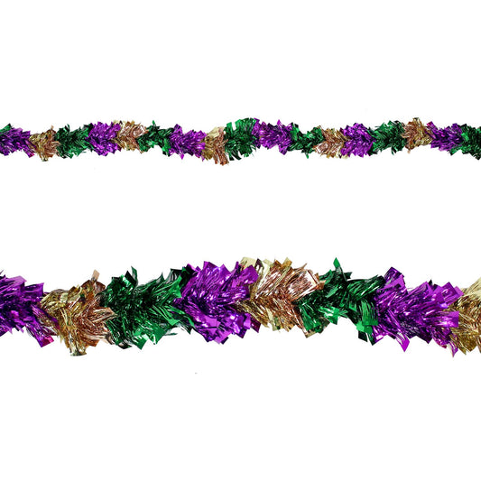 Mardi Gras Boa Garland 3.5" x 9'