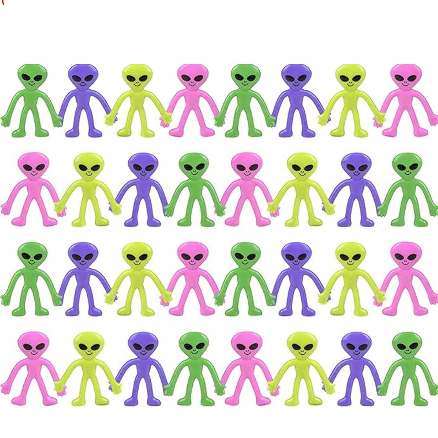 2.25-Inch Mini Bendable Alien Assortment NoveltiesMart Wholesale - NoveltiesMart.com Wholesale