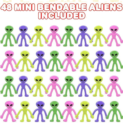 2.25-Inch Mini Bendable Alien Assortment NoveltiesMart Wholesale - NoveltiesMart.com Wholesale