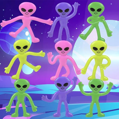 2.25-Inch Mini Bendable Alien Assortment NoveltiesMart Wholesale - NoveltiesMart.com Wholesale