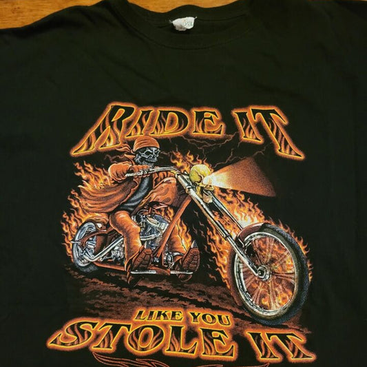 Ride It Like U Stole It Long Sleeve Tee - NoveltiesMart.com Wholesale