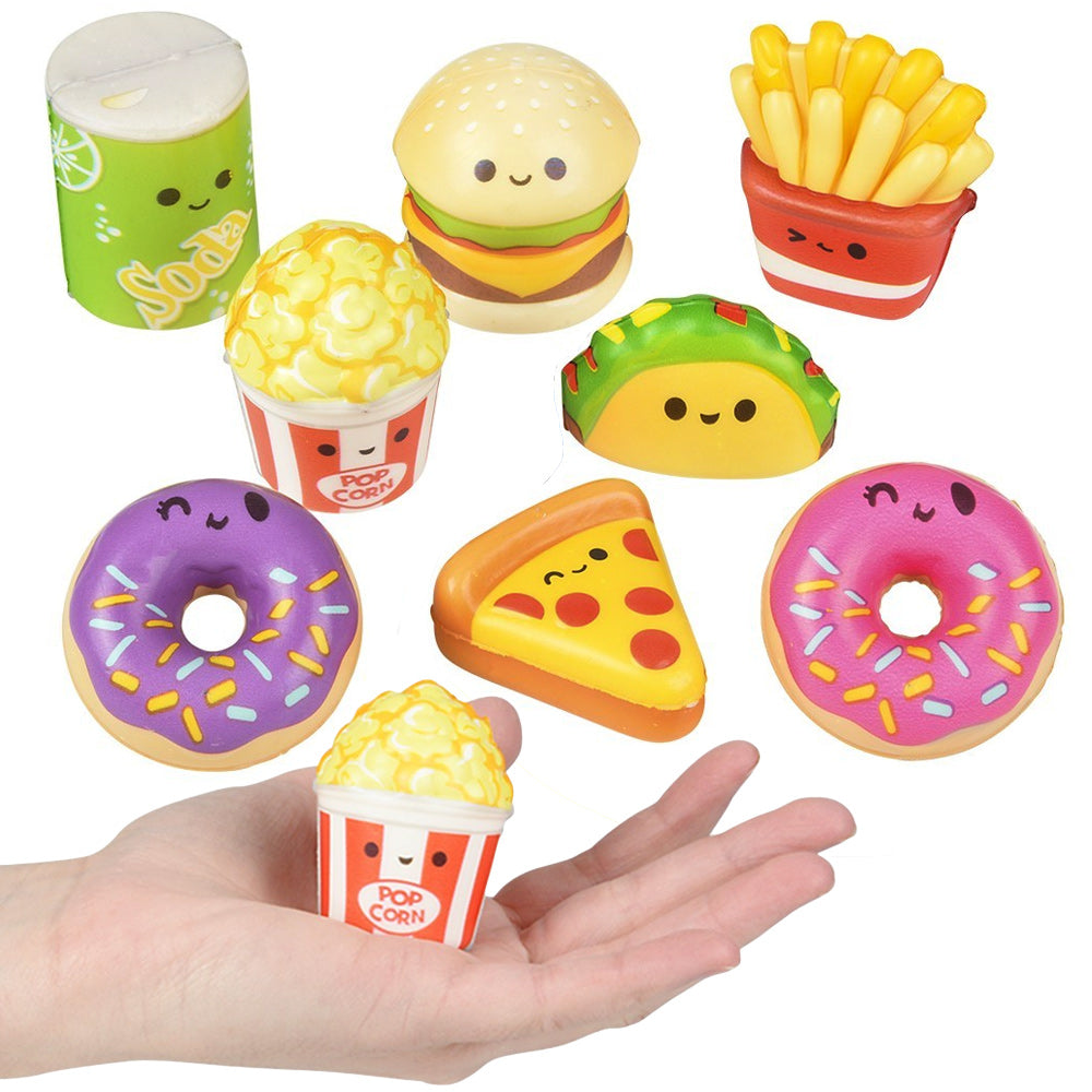 Micro Squish Fun Foods 1.5" - 2.25" (24 PACK)