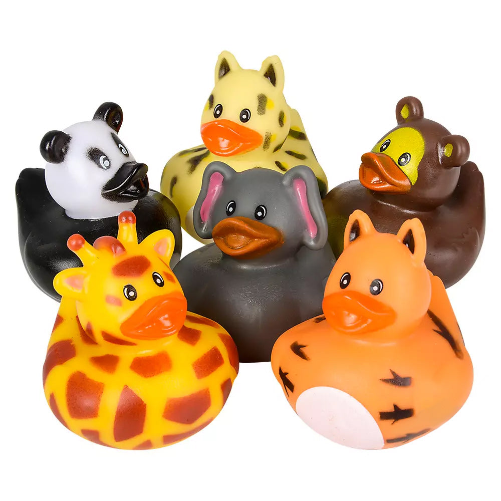 Rubber Ducky Zoo Animal Assortment 2" (DZ)