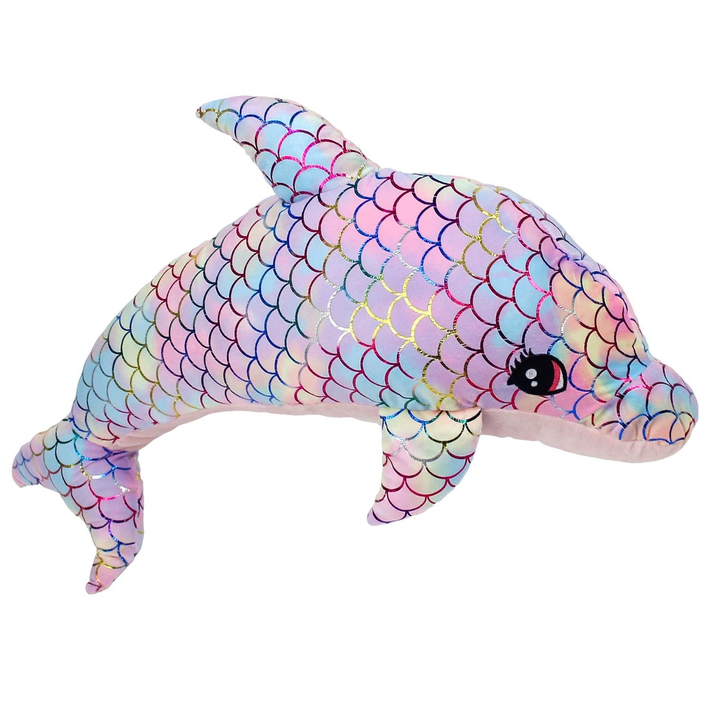 Plush Rainbow Dolphin 26"