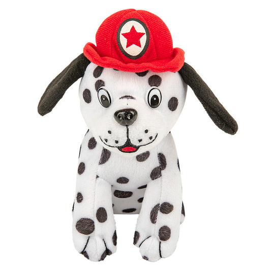 Plush Firefighter Dalmatian 7"