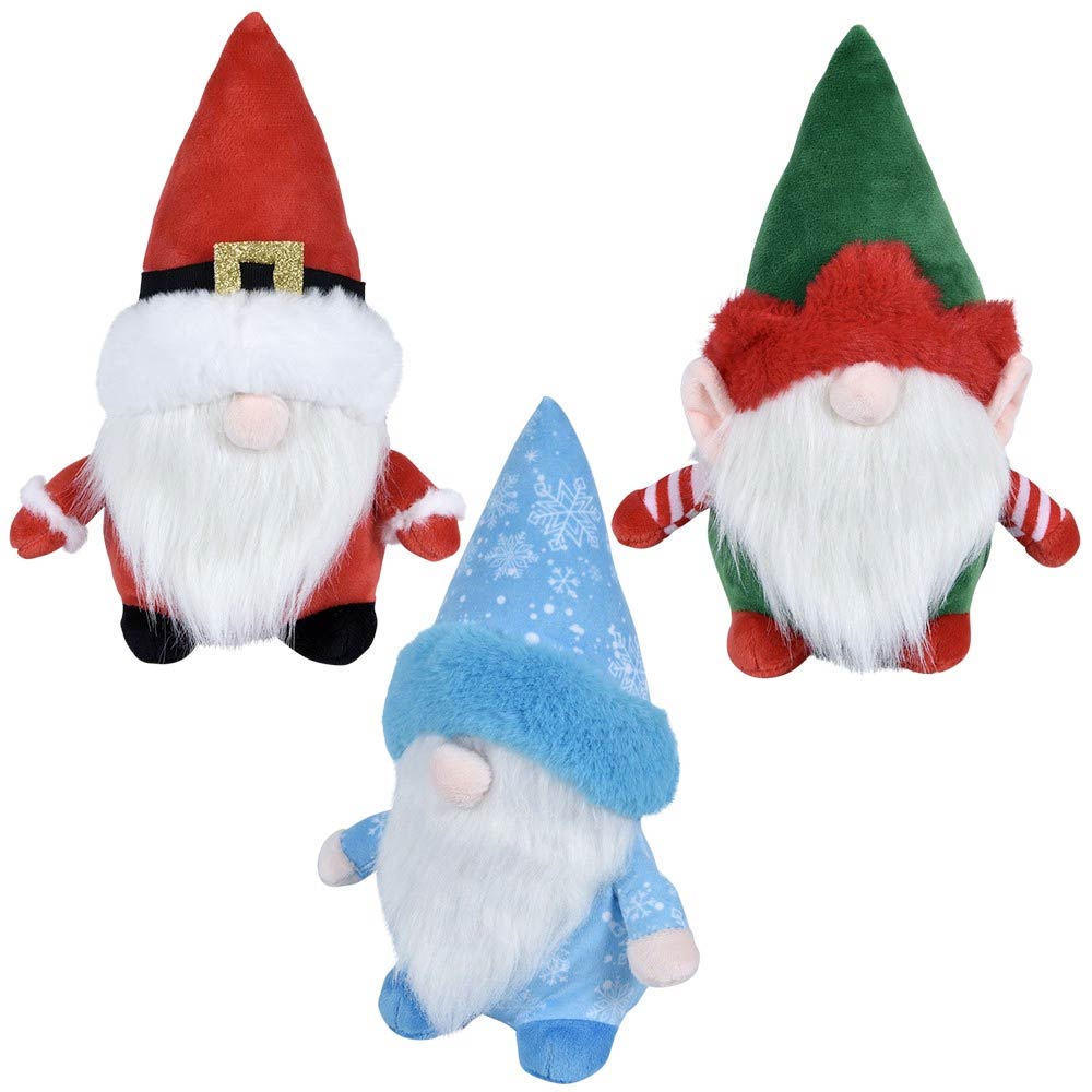 Plush Christmas Gnomes Assorted 9.5"