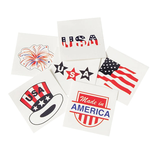 Tattoos - Patriotic Assortment 1-1/2" (144 PACK)