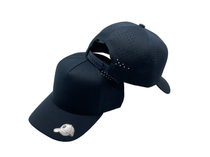 Laser Performance Perforated 5 Panel Cap - Adjustable Curved Bill