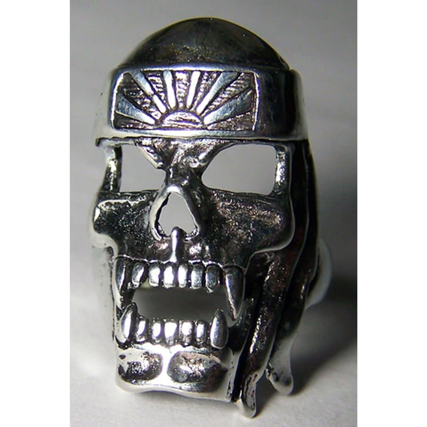 Kamikaze Ninja Skull Deluxe Biker Ring