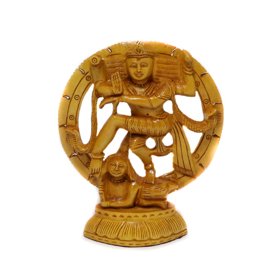 Energetic Nataraja Wooden Showpiece - 5x1.5x6 Inches