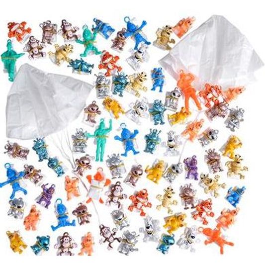 1.5-Inch Paratrooper Assortment Parachute Toys NoveltiesMart Wholesale - NoveltiesMart.com Wholesale