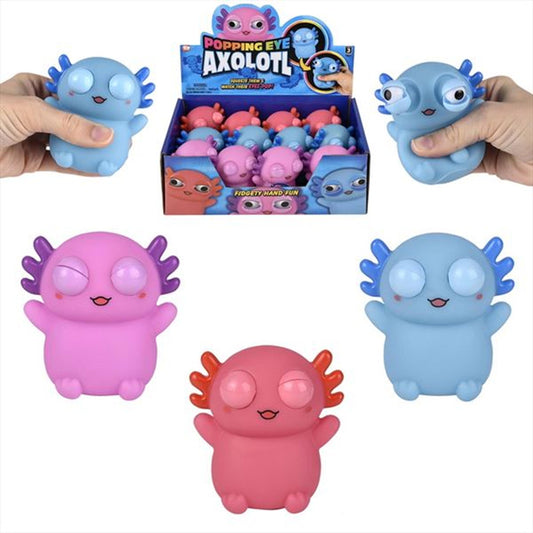 Popping Eye Axolotl Toy – Wholesale Fidget and Stress Reliever  (Sold By 36 PCS)