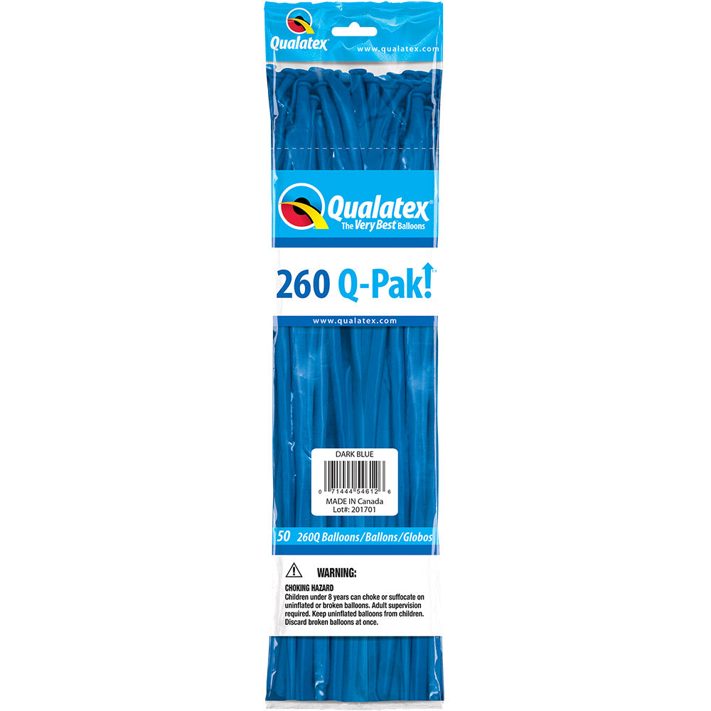 260 Twisting Balloons Dark Blue 60" (50 PACK)