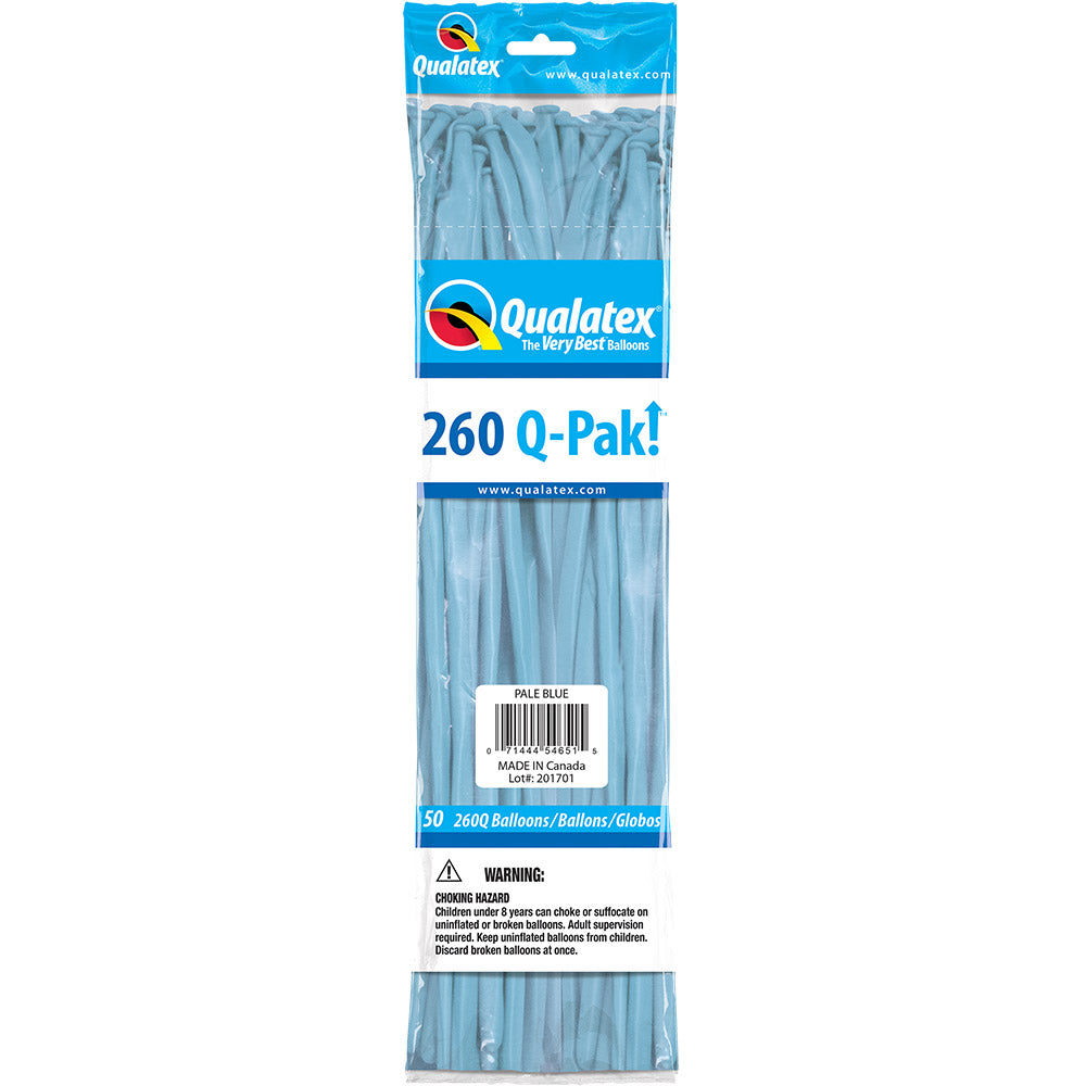 260 Twisting Balloons Pale Blue 60" (50 PACK)