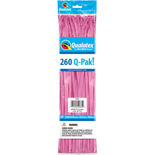 260 Twisting Balloons Rose 60" (50 PACK)