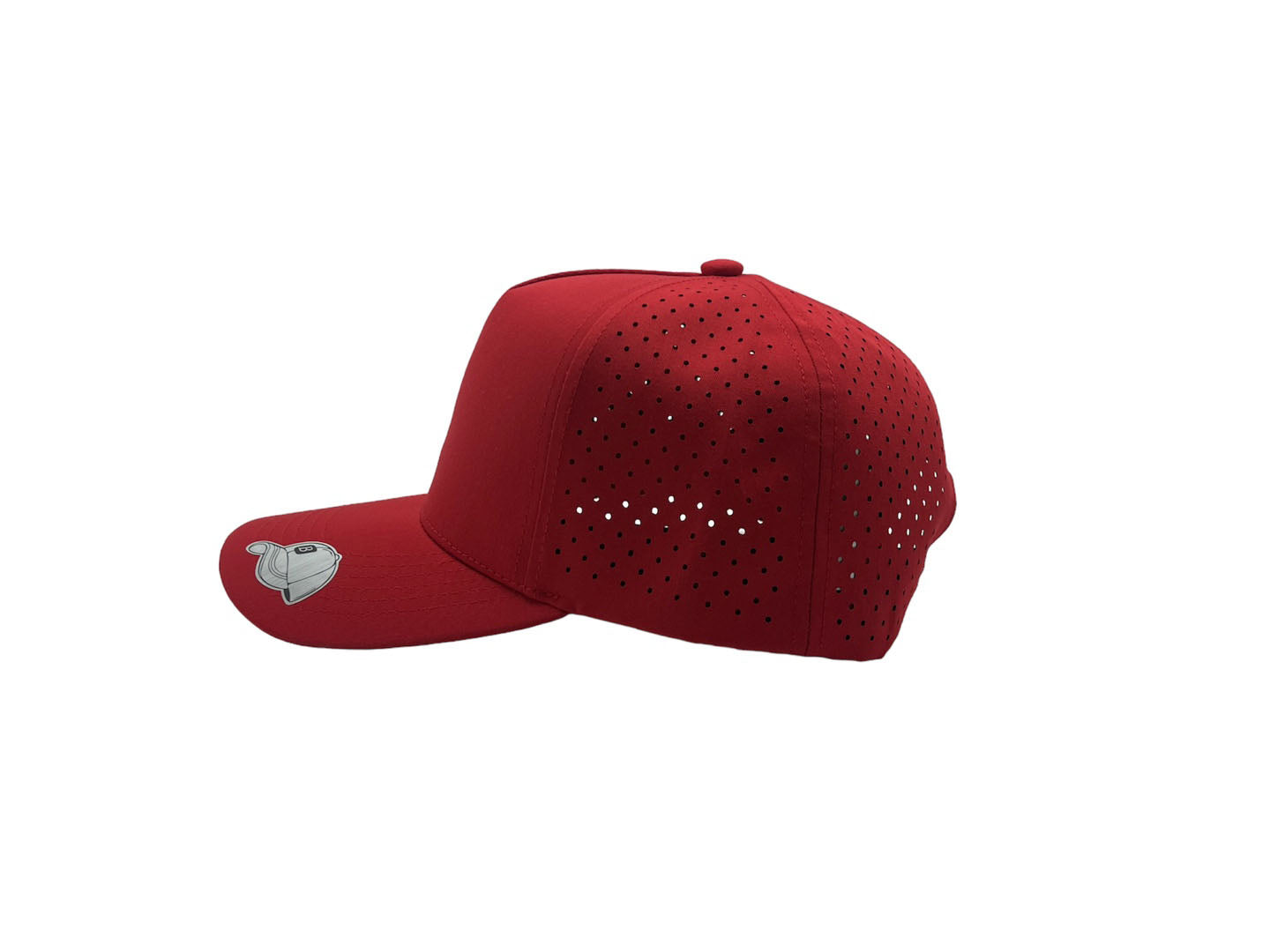 Laser Performance Perforated 5 Panel Cap - Adjustable Curved Bill