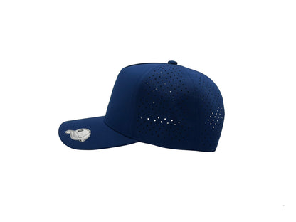 Laser Performance Perforated 5 Panel Cap - Adjustable Curved Bill