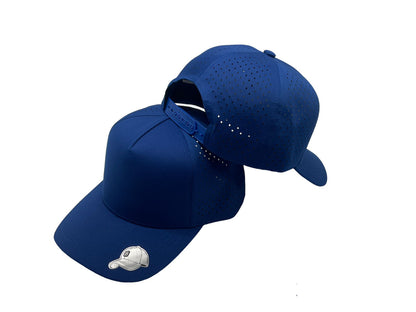 Laser Performance Perforated 5 Panel Cap - Adjustable Curved Bill