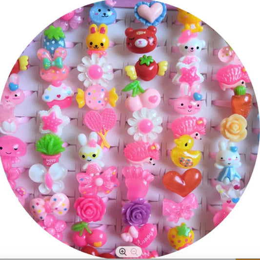 Cute Plastic Kids Finger Rings Wholesale Price - NoveltiesMart.com Wholesale