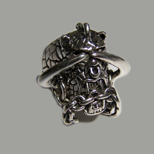 Monster Horns Biker Ring For Mens Wholesale