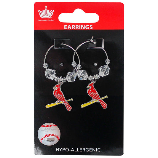 St. Louis Cardinals Hoop Earrings