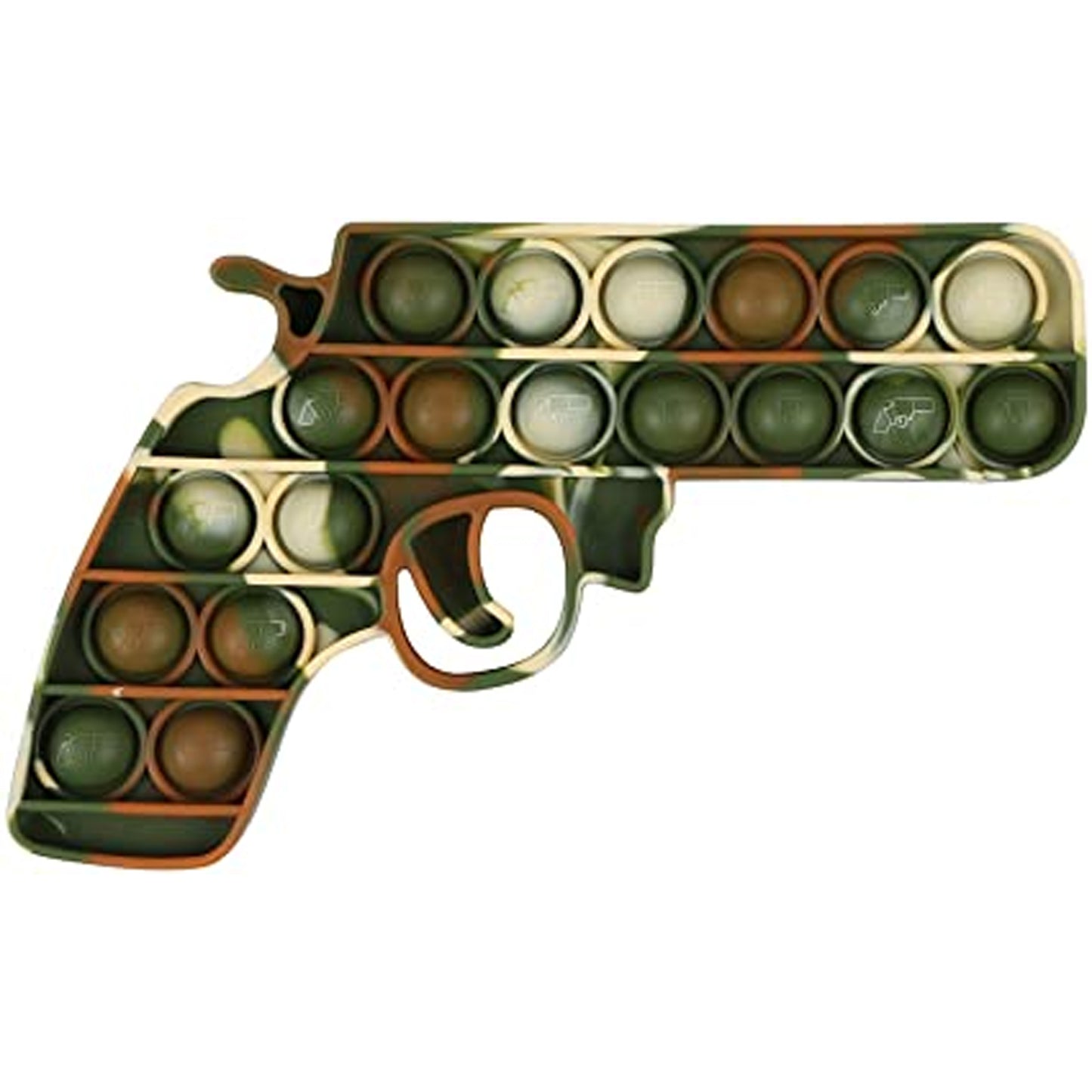 Gun-Shaped Bubble Pop It Silicone Stress Reliever Toy - NoveltiesMart.com Wholesale